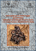 Immagine-copertina della pubblicazione 'Quaderni di Conservazione della Natura n. 19 - 'Immagine-copertina della pubblicazione intitolata 'Quaderni di Conservazione della Natura n. 19 - Monitoraggio chirotteri'