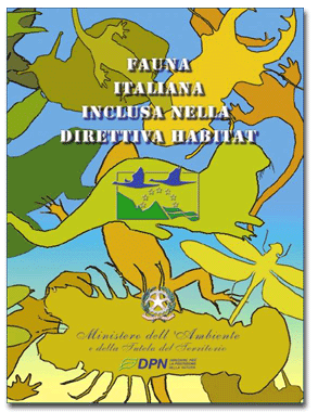 Immagine copertina del volume intitolato 'Fauna Italiana inclusa nella Direttiva Habitat'