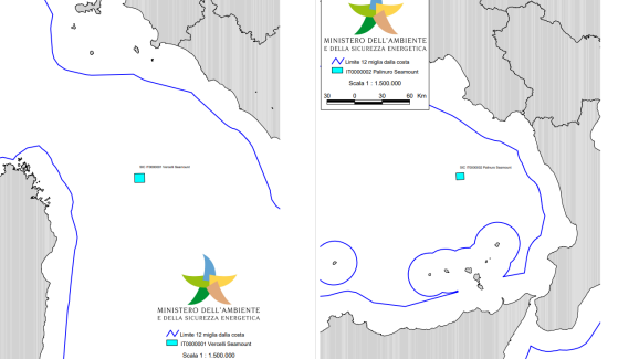 Vercelli e Palinuro Seamount, in Gazzetta il primo decreto ministeriale su SIC-ZPS oltre le acque territoriali