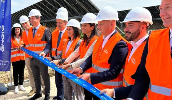 Rinnovabili, il viceministro Gava inaugura il campo solare di ENGIE.