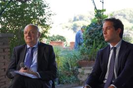 Il Ministro con Agostino Inguscio coordinatore del Centro UNDP di Roma . 